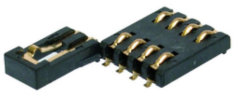 Speicherkartensteckverbinder A-SIM-08-04-C-003