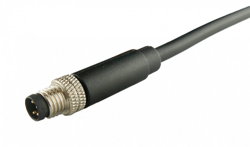 Rundsteckverbinder Kabel A-M08A04MOE10002BK00